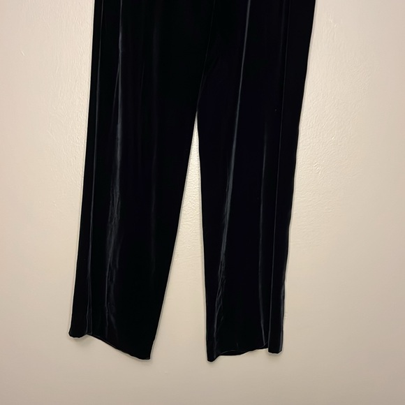 Vintage velvet Annie Alexander buttery soft high waisted wide leg trousers pants - Picture 3 of 6